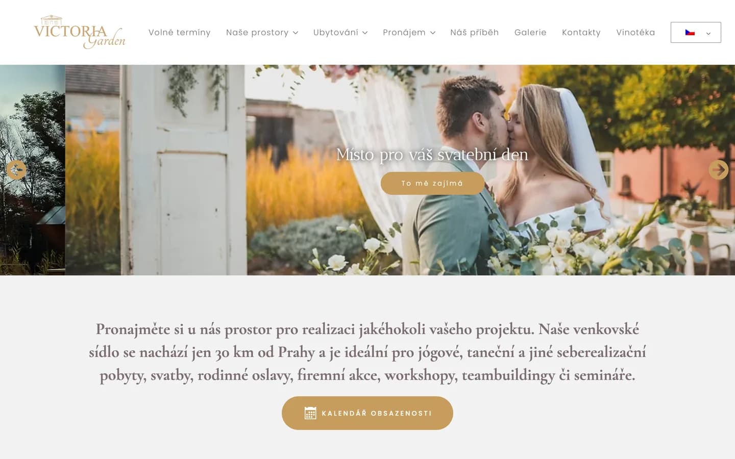 Webová a rezervační platforma — Victoria Garden